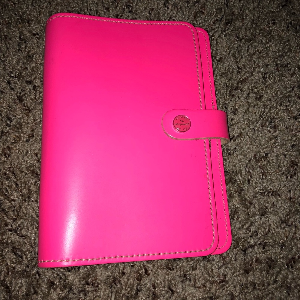 Filofax PERSONAL size Hot Pink planner Original